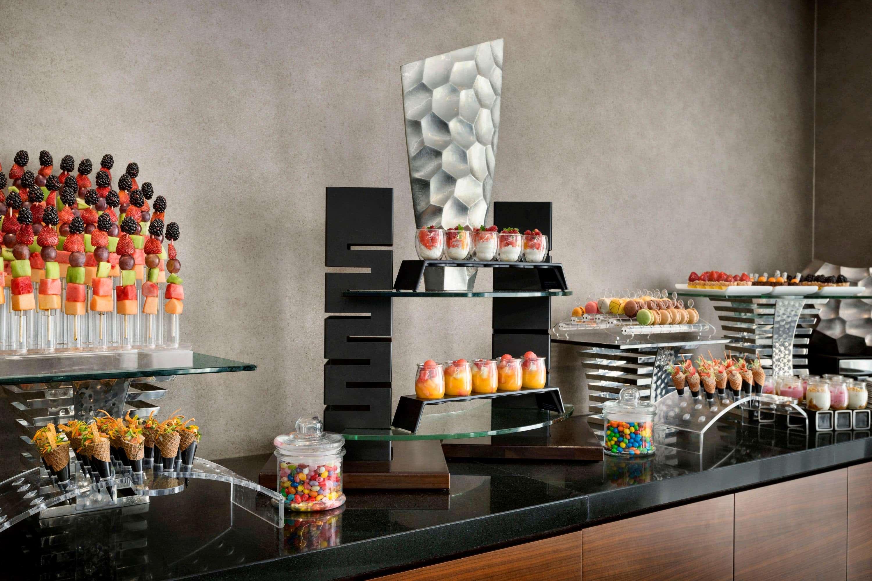 The First Collection Dubai Marina Hotel Exterior photo A buffet at a luxury hotel